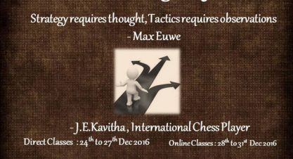 Strategies of Chess   – December 2016