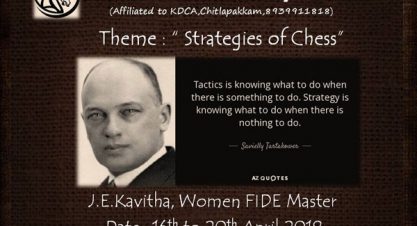 Strategies of Chess – April 2018